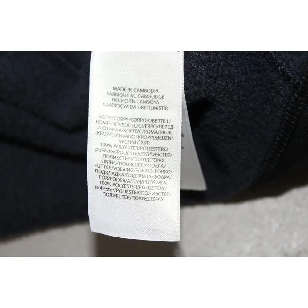 Polo Ralph Lauren Men’s Large Brushed Fleece Mockneck Full-Zip Vest Blue